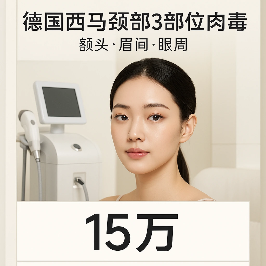 德国西马颈部3部位肉毒(额头·眉间·眼周)