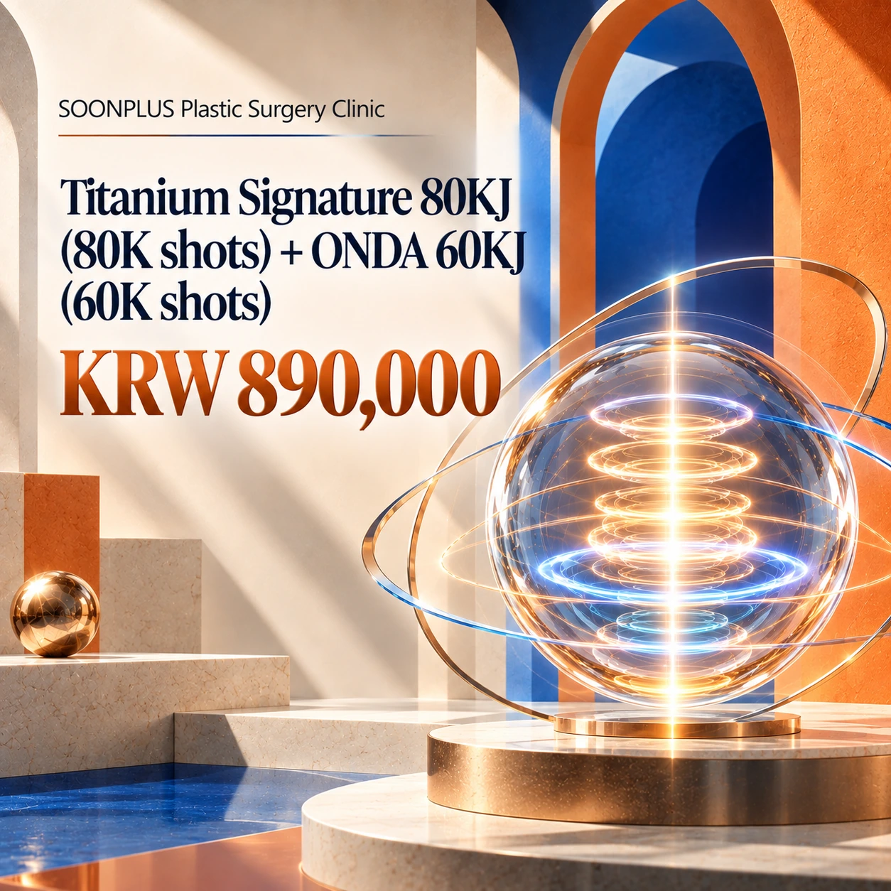 Titanium Signature 80KJ (80K shots) + ONDA 60KJ (60K shots)