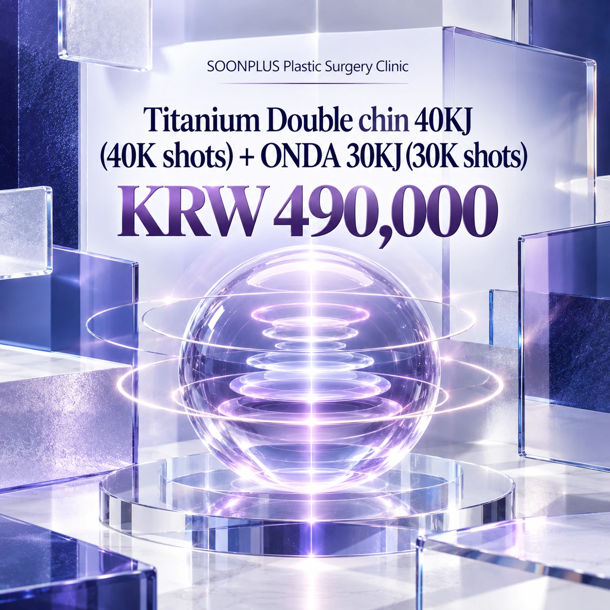Titanium Double chin 40KJ (40K shots) + ONDA 30KJ (30K shots)