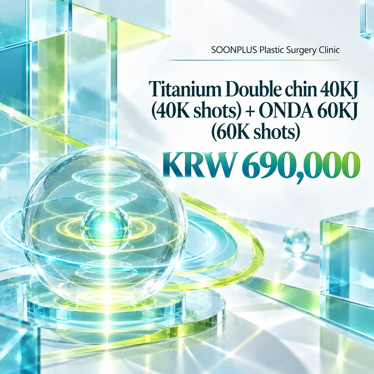 Titanium Double chin 40KJ (40K shots) + ONDA 60KJ (60K shots)