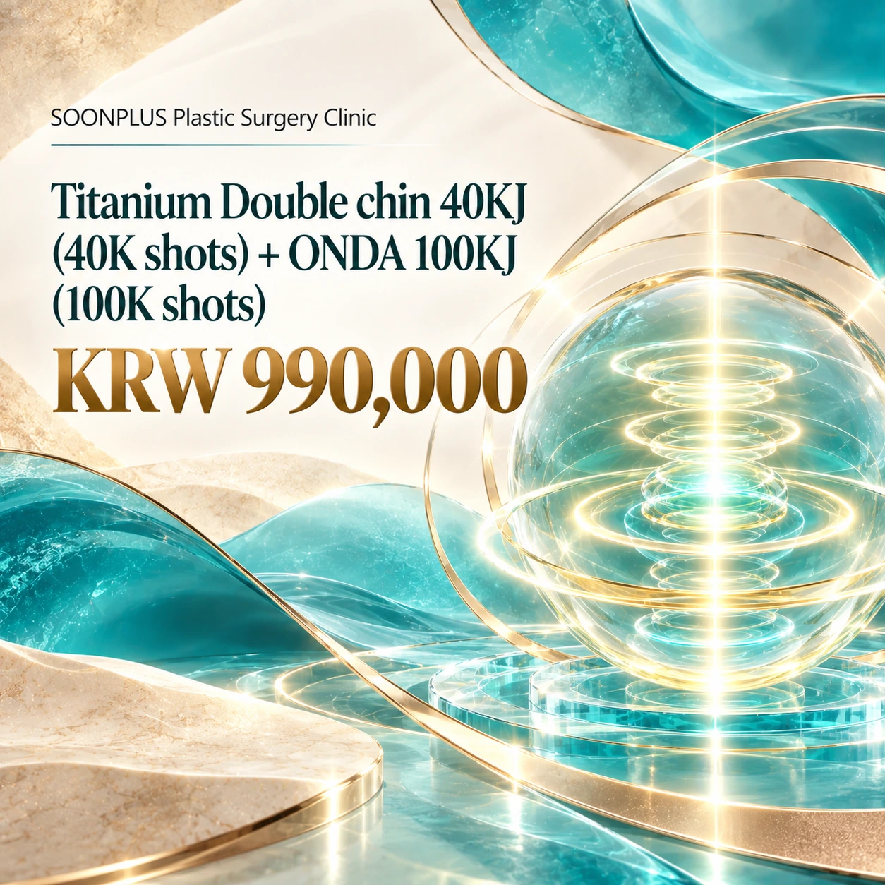 Titanium Double chin 40KJ (40K shots) + ONDA 100KJ (100K shots)