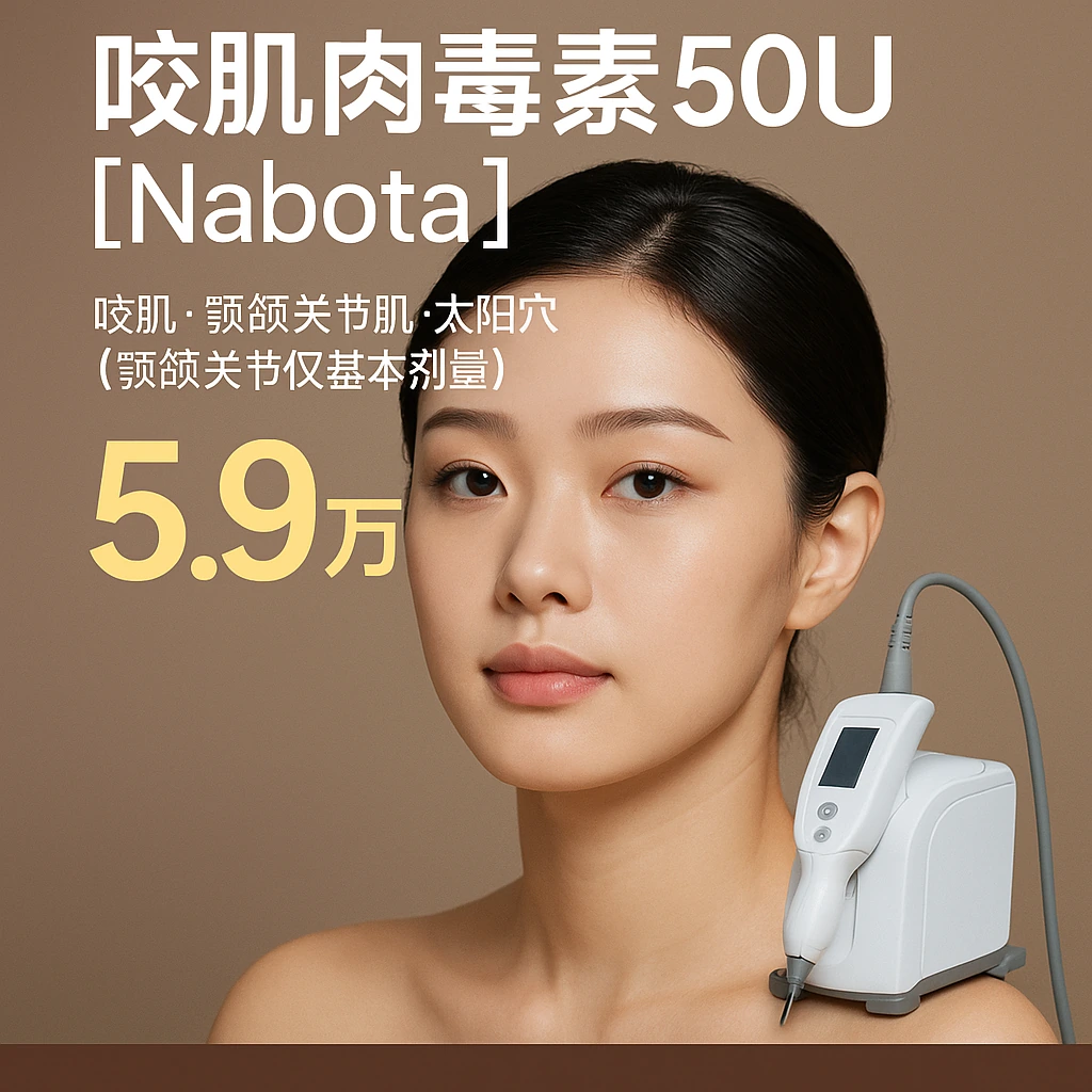 咀嚼肌肉毒素50U【Nabota】