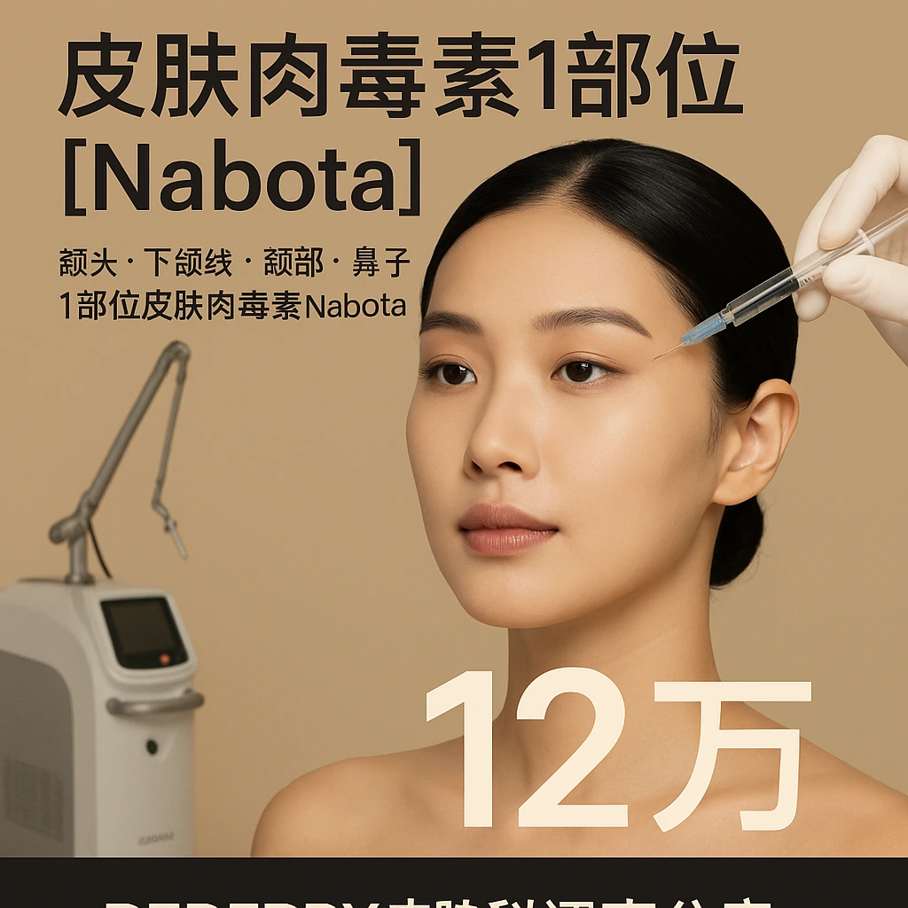 皮肤肉毒素1部位【Nabota】