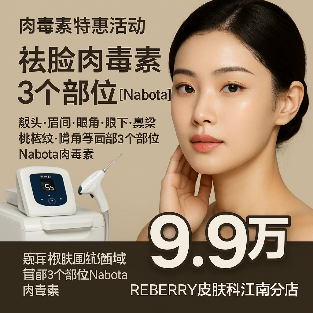 祛脸肉毒素 3个部位【Nabota】