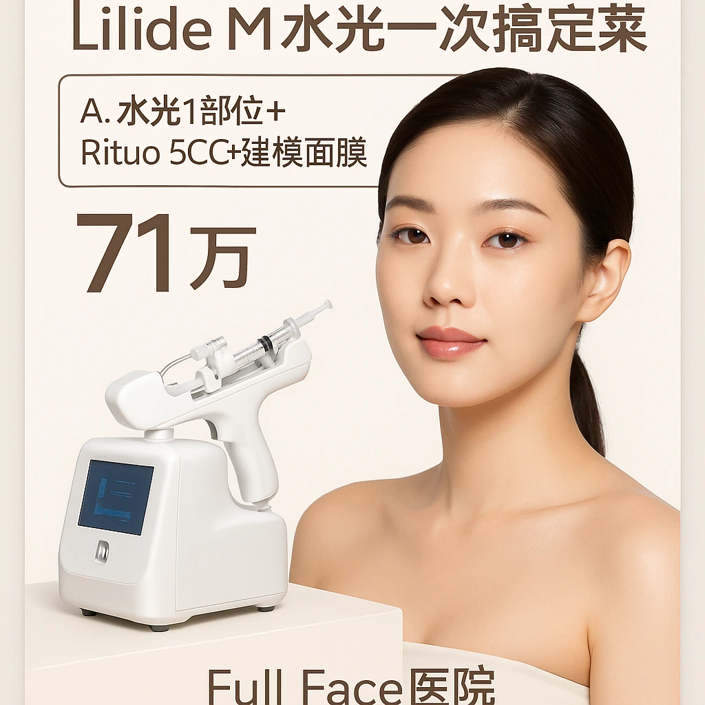 A. 水光1部位+Rituo 5CC+建模面膜