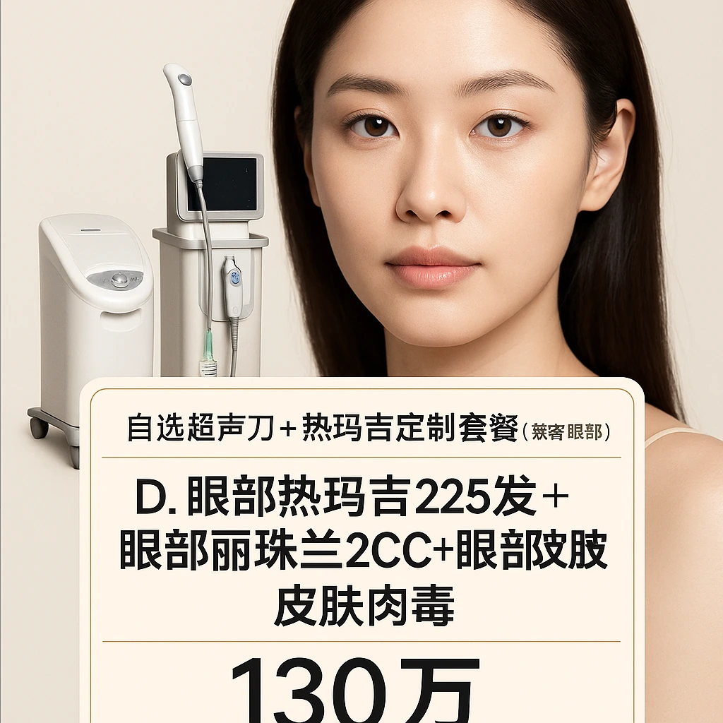 D. 眼部热玛吉225发+眼部丽珠兰2CC+眼部皮肤肉毒