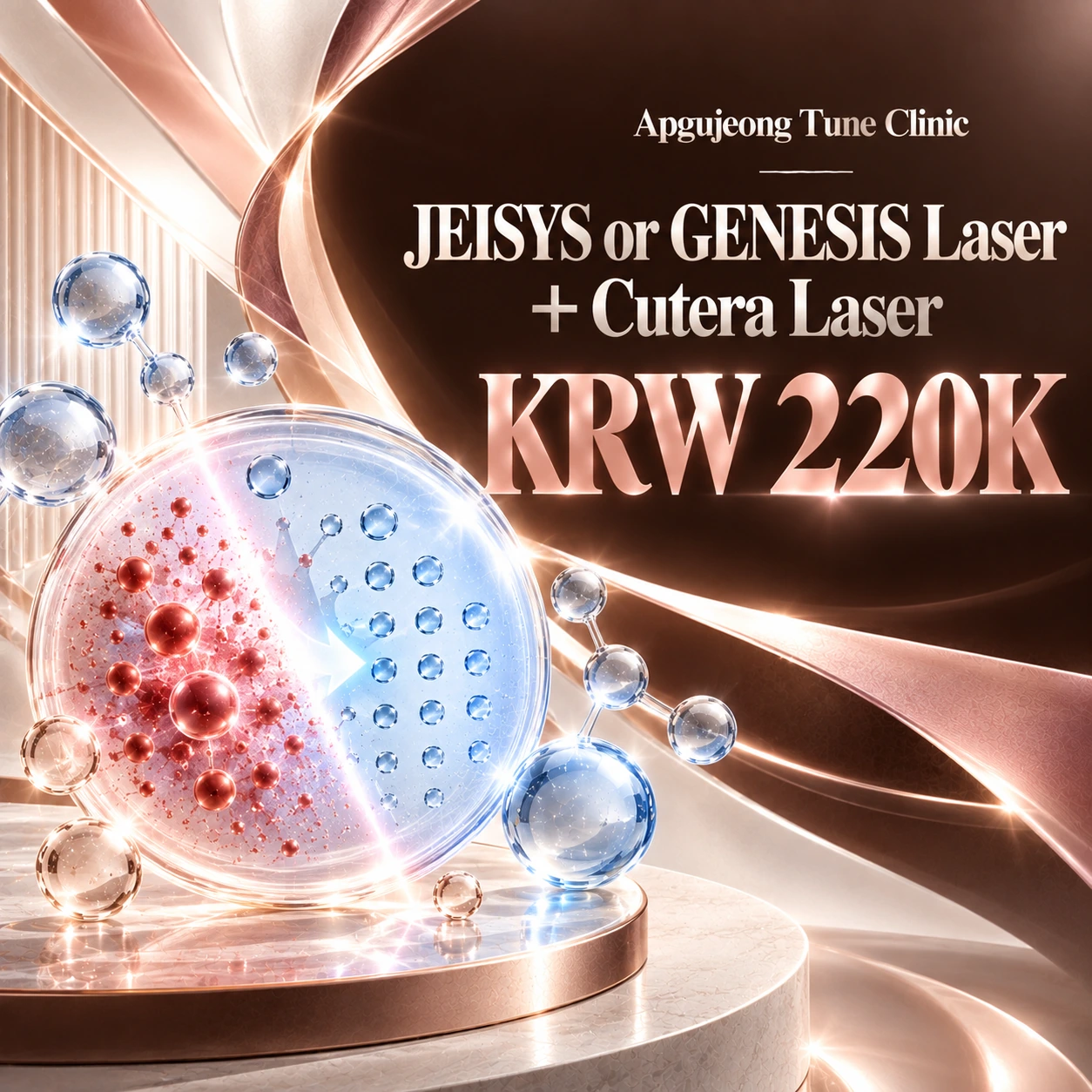 JEISYS or GENESIS Laser + Cutera Laser