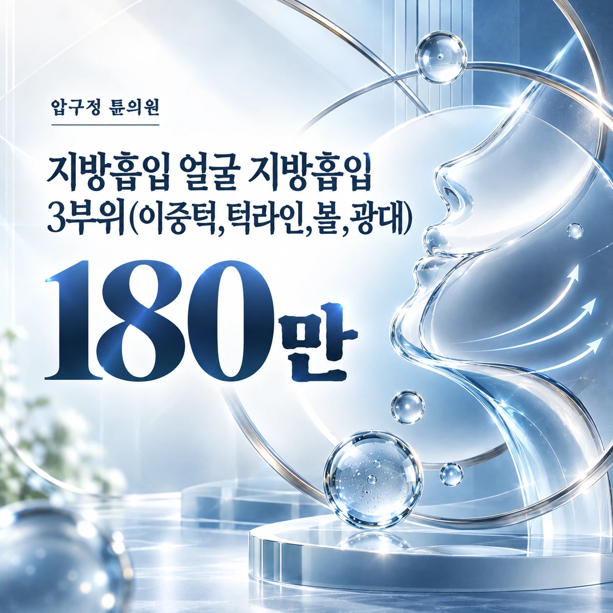 지방흡입 얼굴 지방흡입 3부위(이중턱,턱라인,볼,광대)