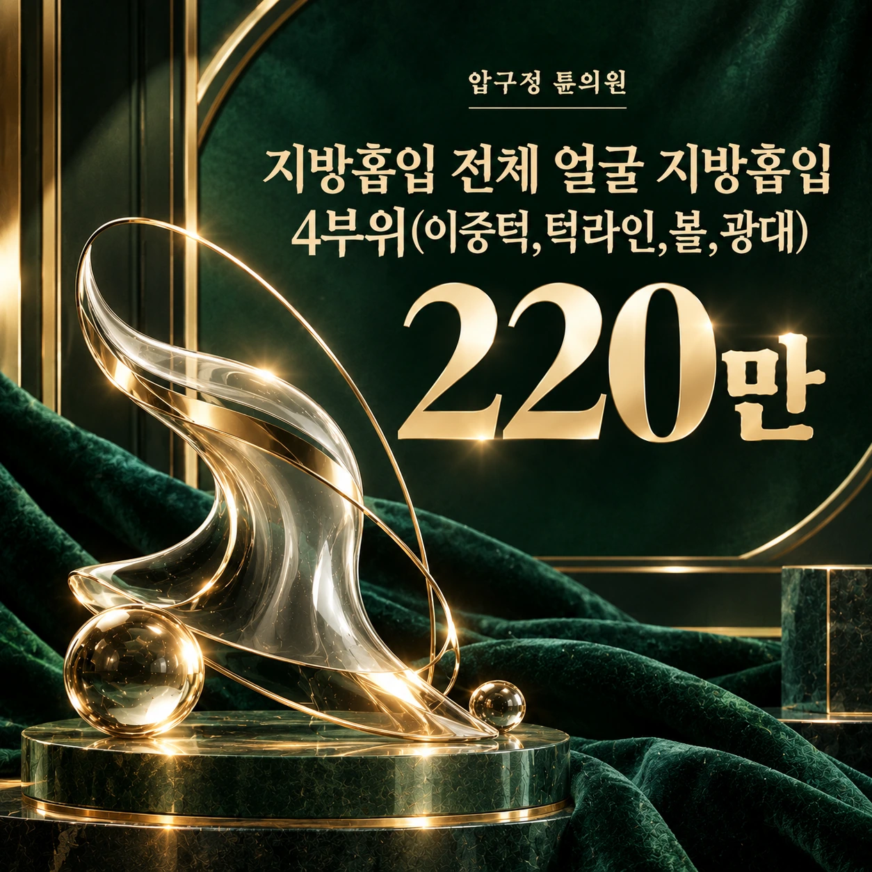 지방흡입 전체 얼굴 지방흡입 4부위(이중턱,턱라인,볼,광대)