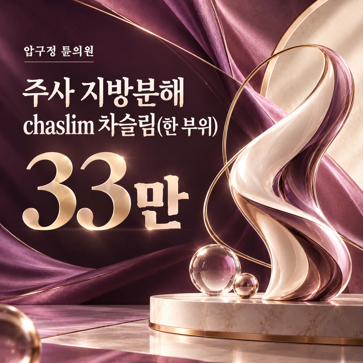 주사 지방분해 chaslim 차슬림(한 부위)