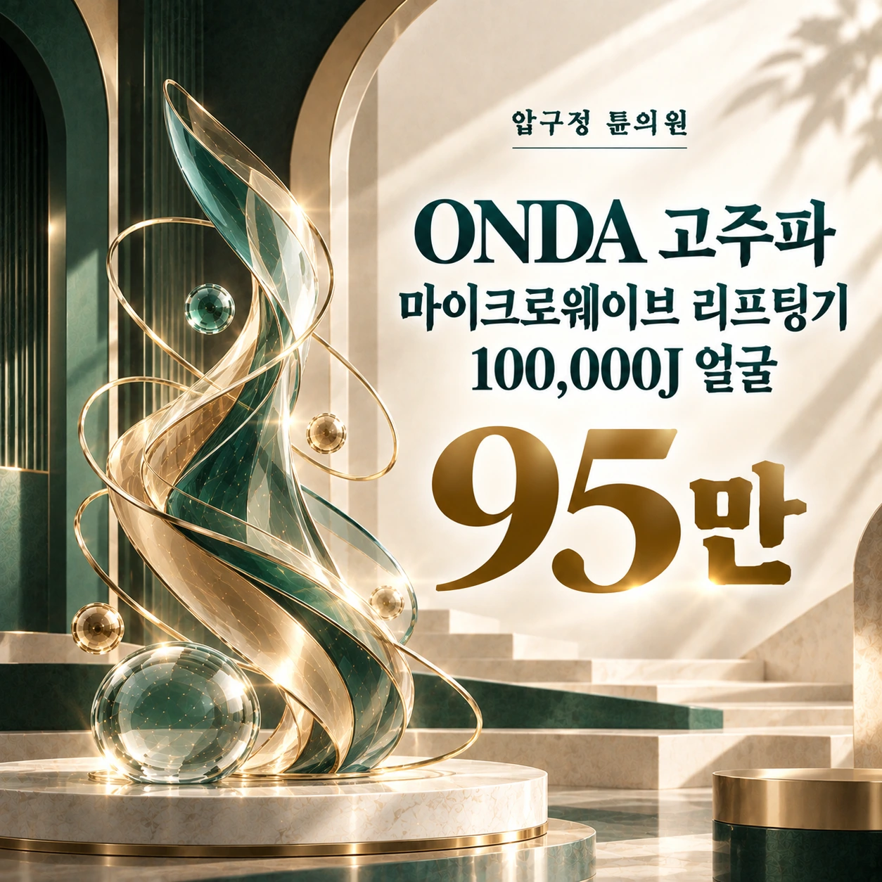 ONDA 고주파 마이크로웨이브 리프팅기 100,000J 얼굴