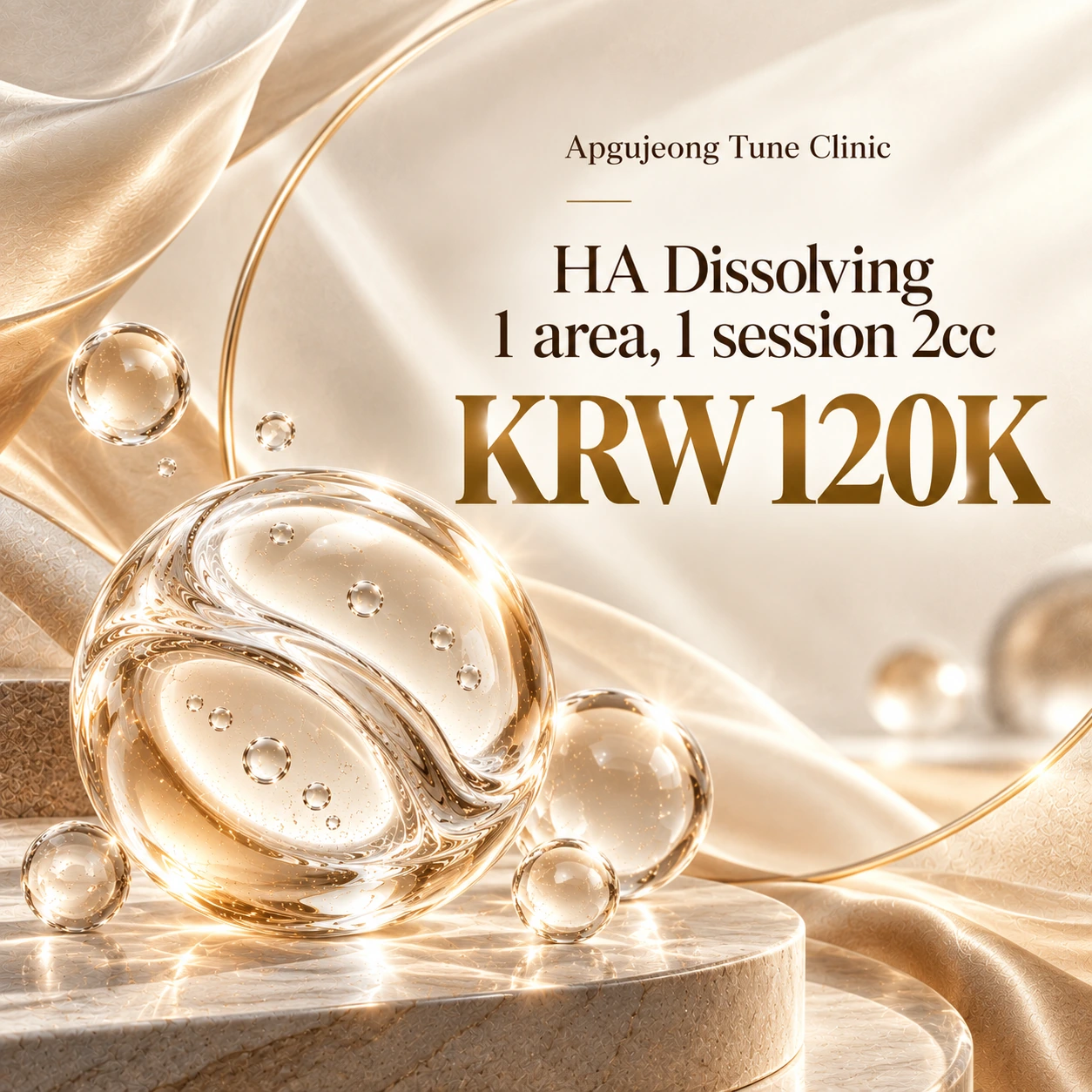 HA Dissolving 1 area, 1 session 2cc