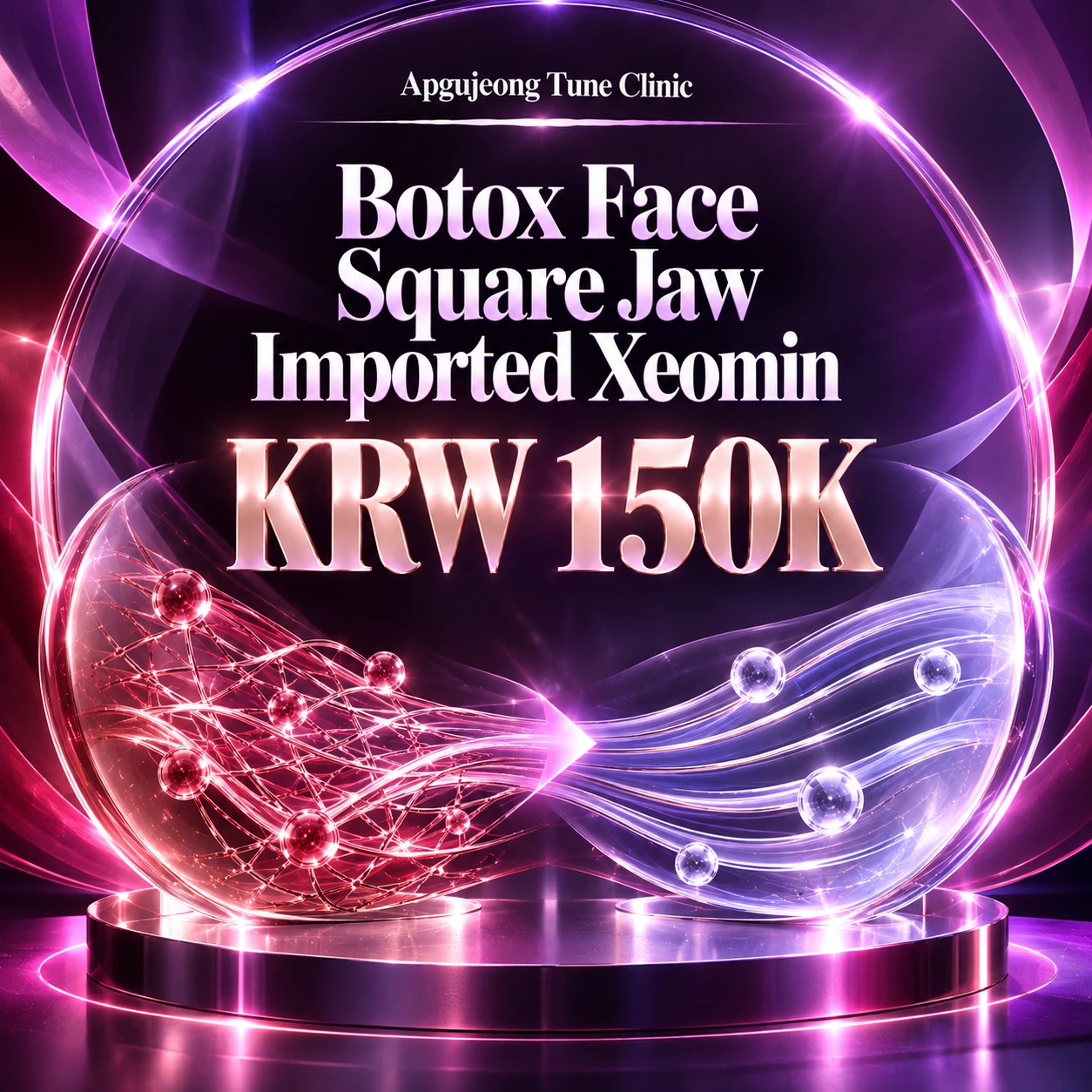Botox Face Square Jaw Imported Xeomin