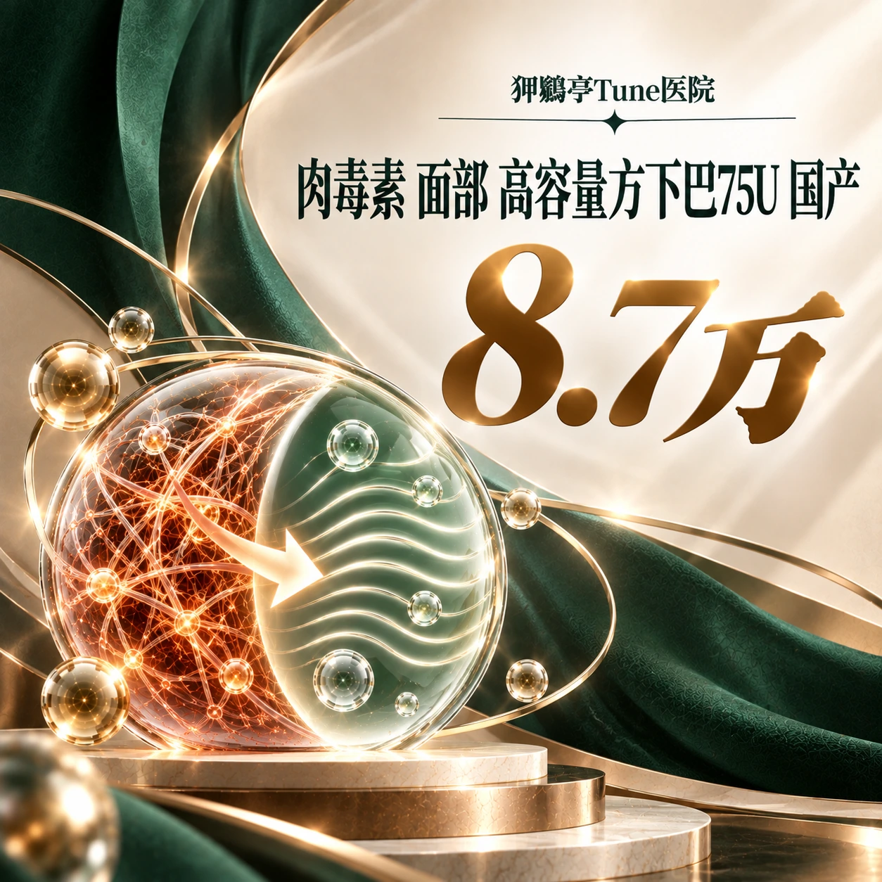 肉毒素 面部 高容量方下巴75U 国产