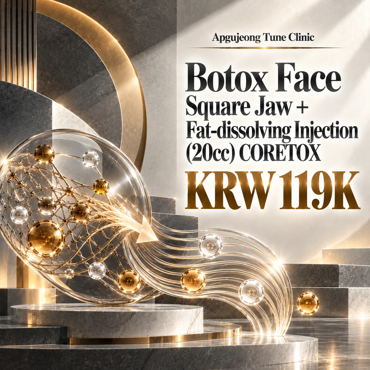 Botox Face Square Jaw + Fat-dissolving Injection (20cc) CORETOX