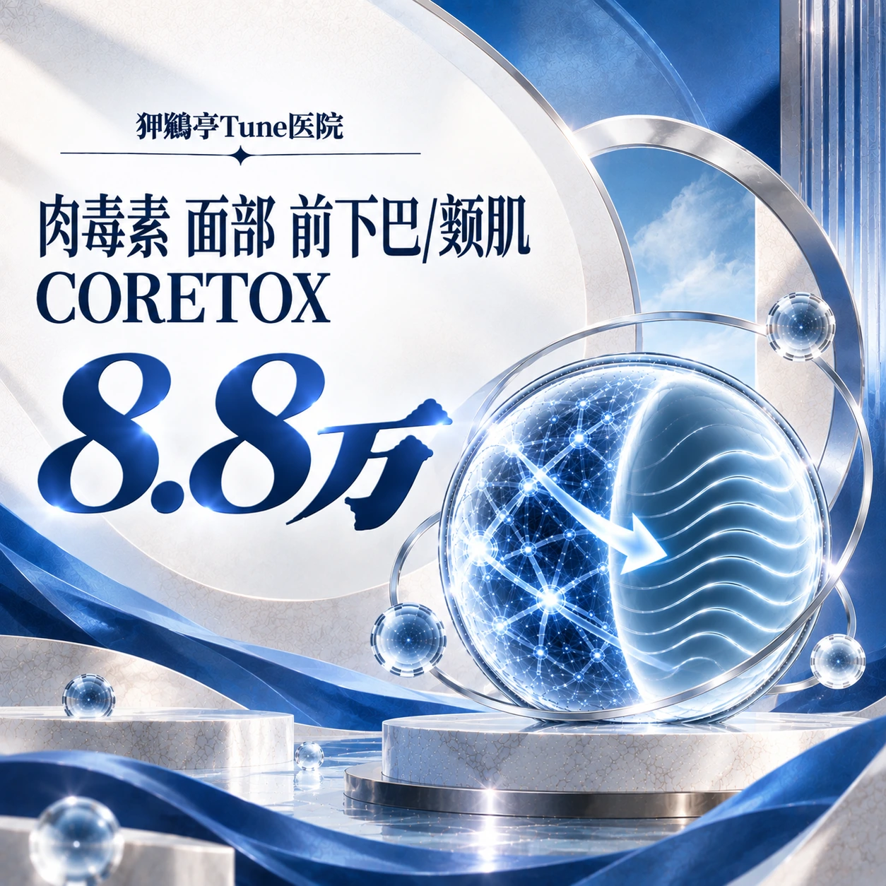 肉毒素 面部 前下巴/颏肌 CORETOX