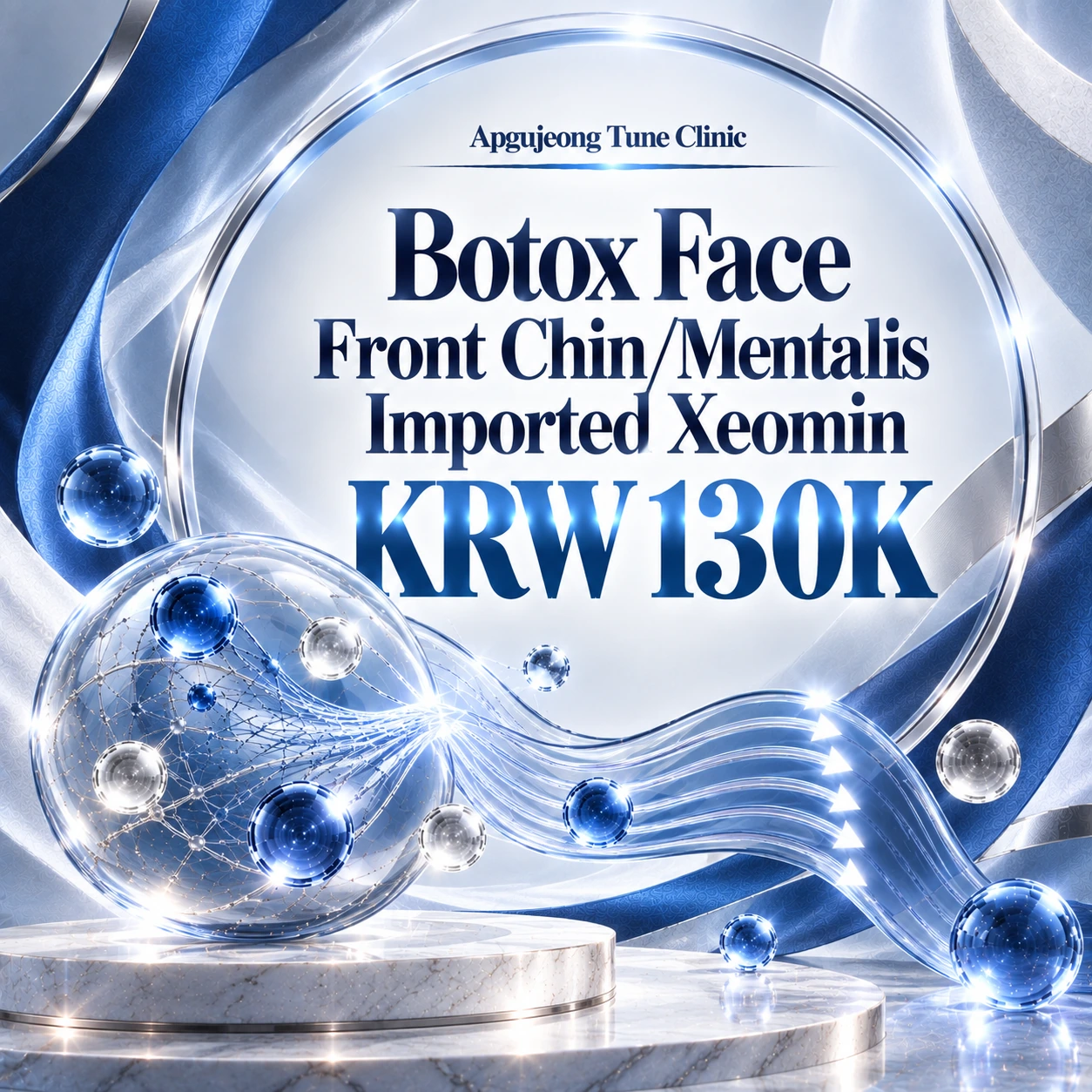Botox Face Front Chin/Mentalis Imported Xeomin