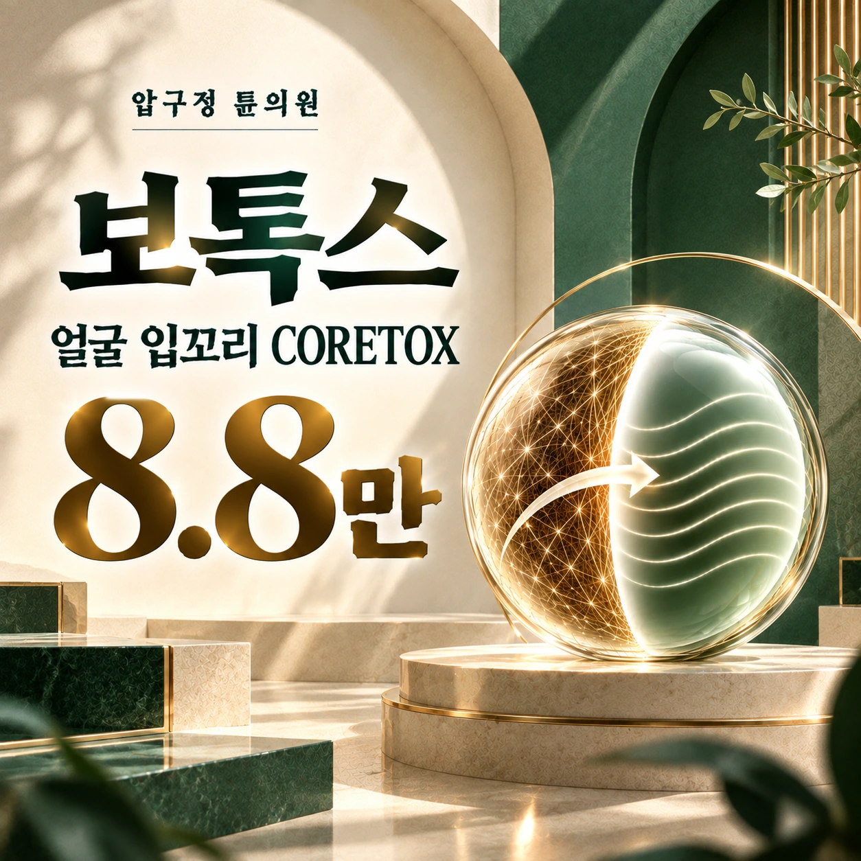 보톡스 얼굴 입꼬리 CORETOX