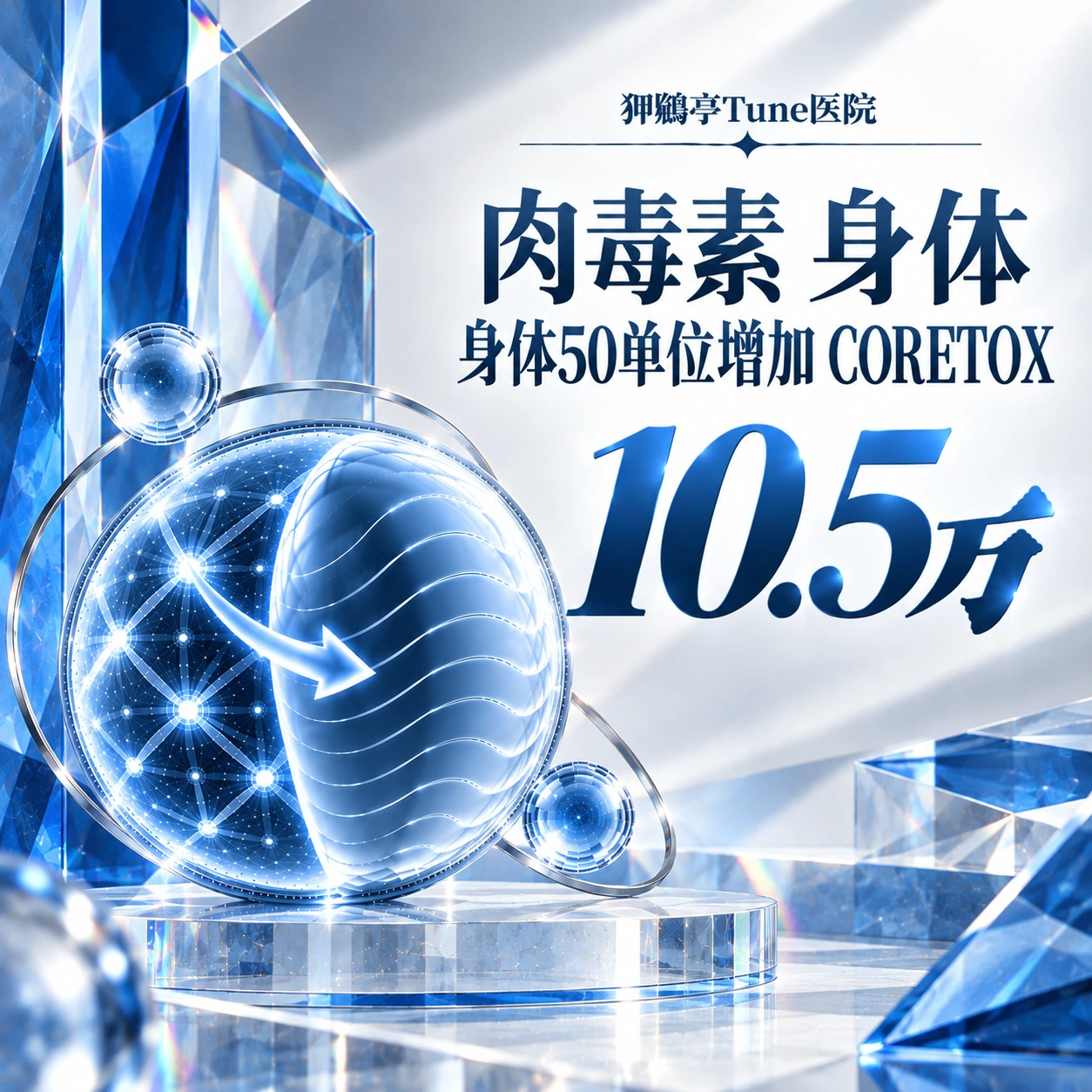 肉毒素 身体 身体50单位增加 CORETOX