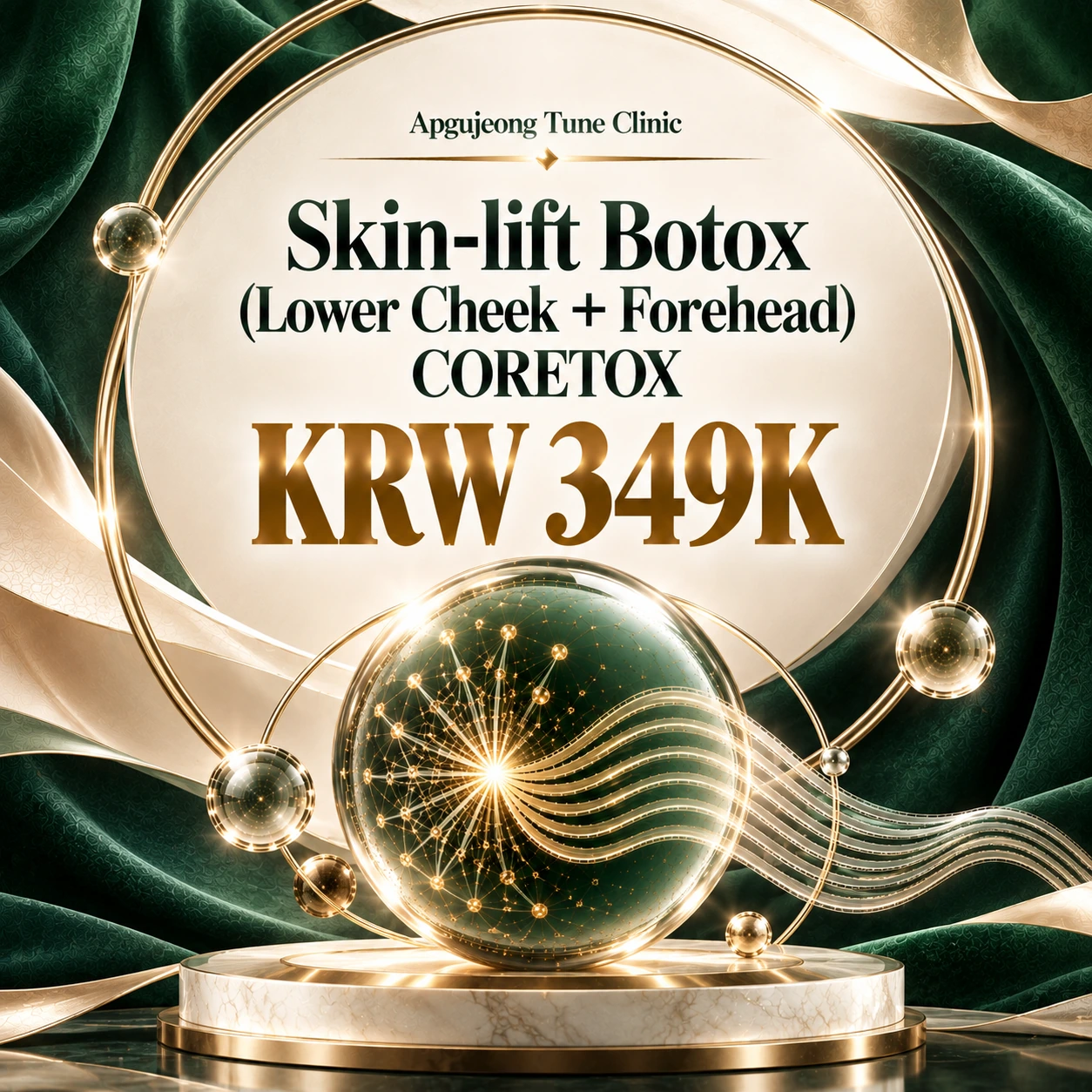 Skin-lift Botox (Lower Cheek + Forehead) CORETOX