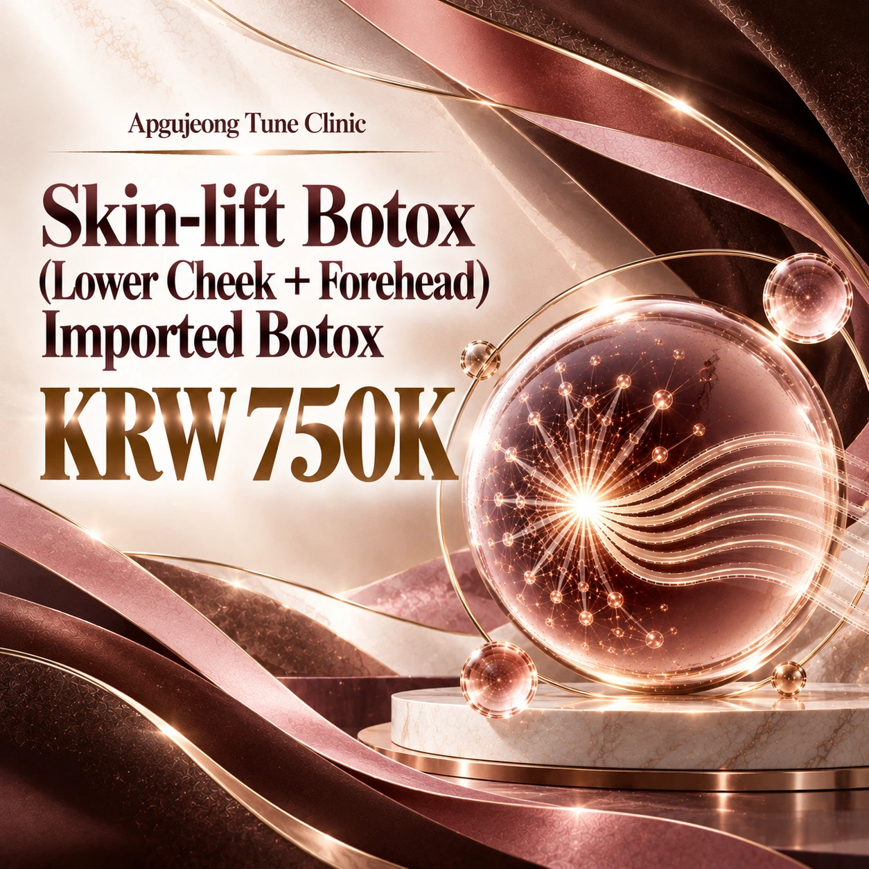 Skin-lift Botox (Lower Cheek + Forehead) Imported Botox