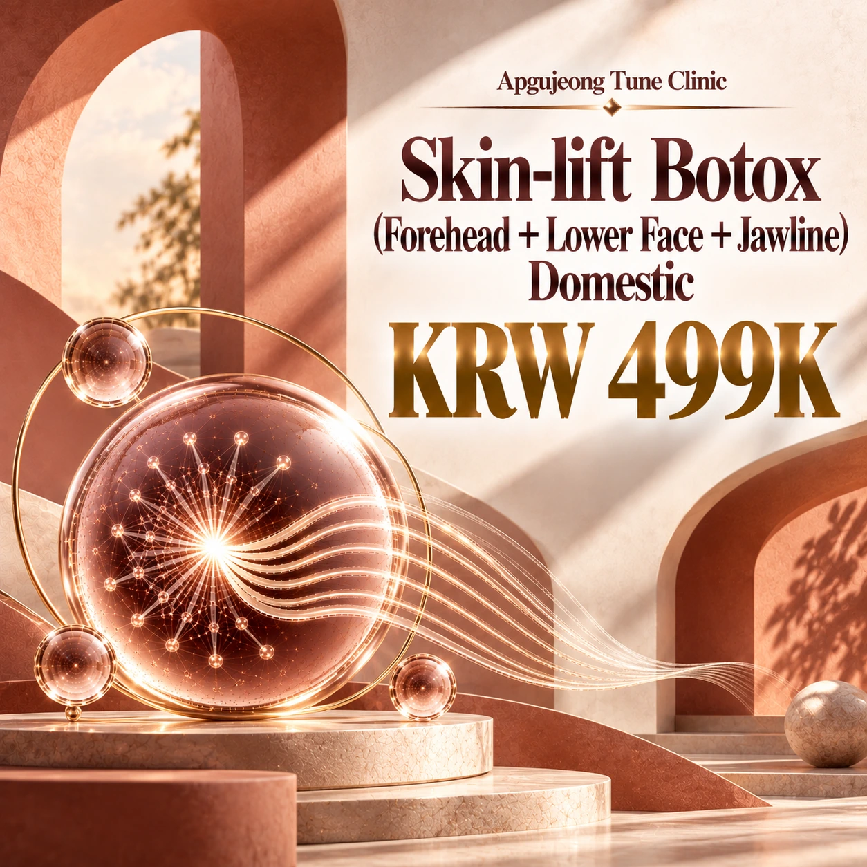 Skin-lift Botox (Forehead + Lower Face + Jawline) Domestic