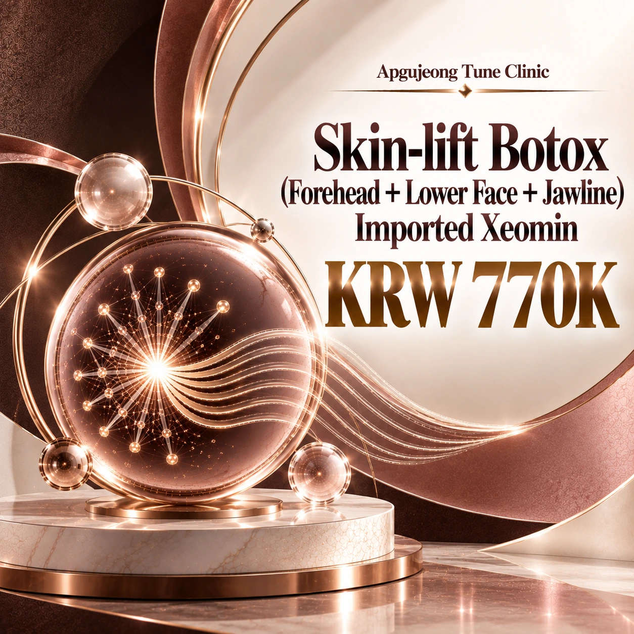 Skin-lift Botox (Forehead + Lower Face + Jawline) Imported Xeomin