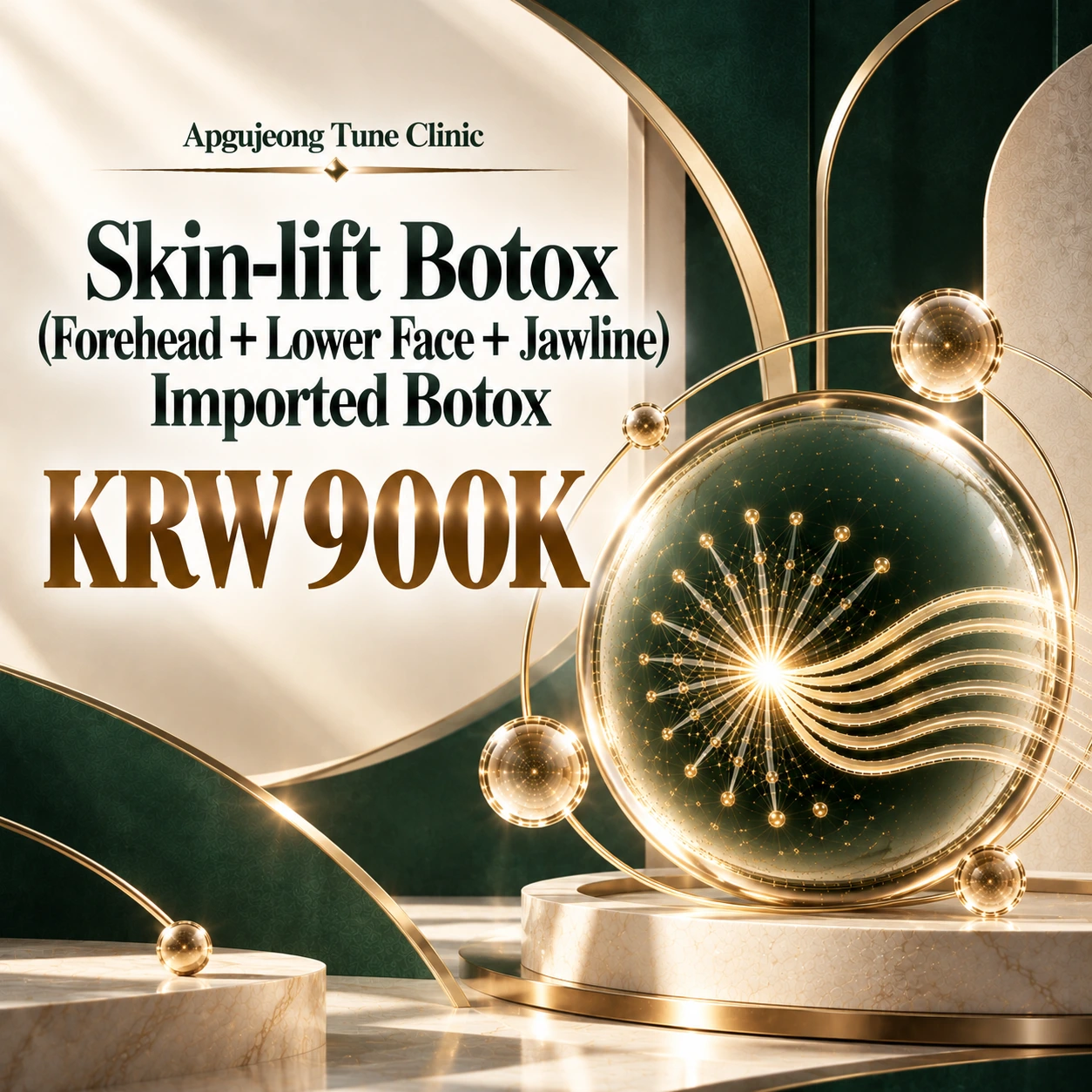 Skin-lift Botox (Forehead + Lower Face + Jawline) Imported Botox