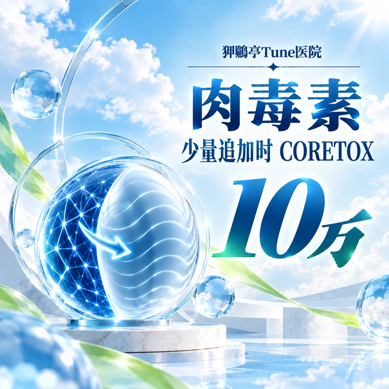 肉毒素 少量追加时 CORETOX