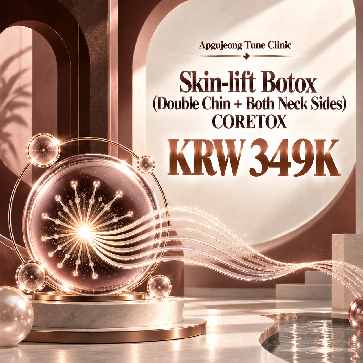 Skin-lift Botox (Double Chin + Both Neck Sides) CORETOX