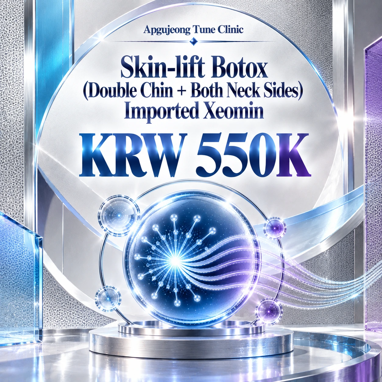 Skin-lift Botox (Double Chin + Both Neck Sides) Imported Xeomin