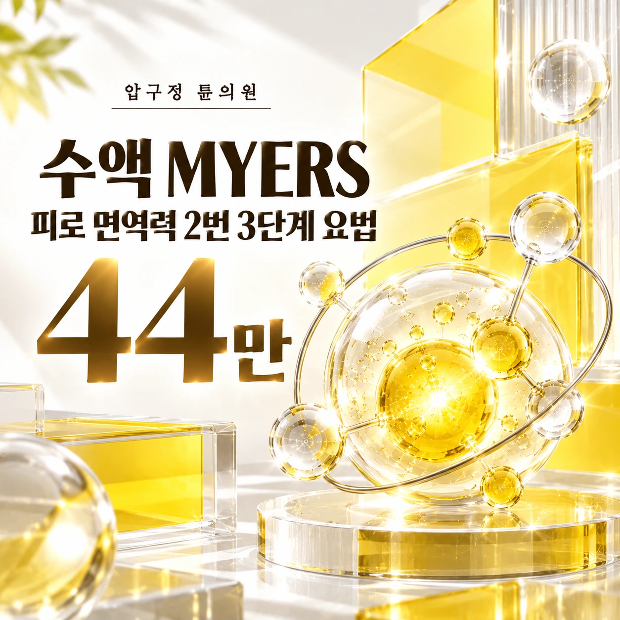 수액 MYERS 피로 면역력 2번 3단계 요법