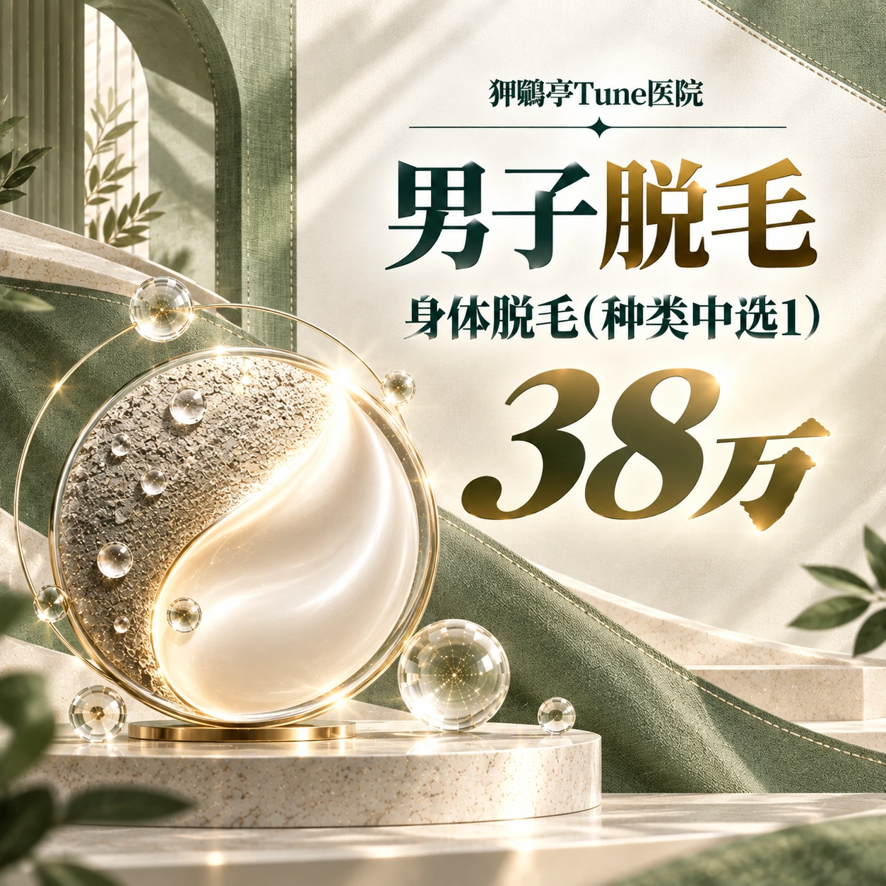 男子脱毛 身体脱毛(种类中选1)