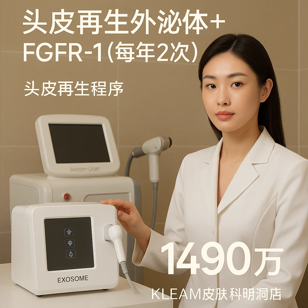 头皮再生外泌体+FGFR-1（每年2次）