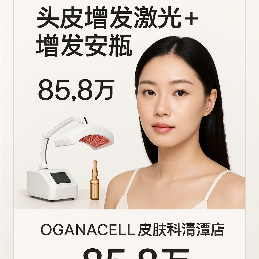 头皮增发激光+增发安瓶