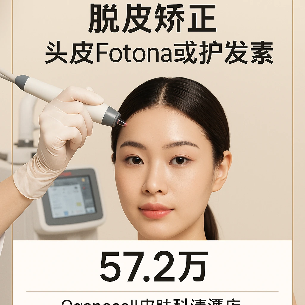 头皮Fotona或护发素