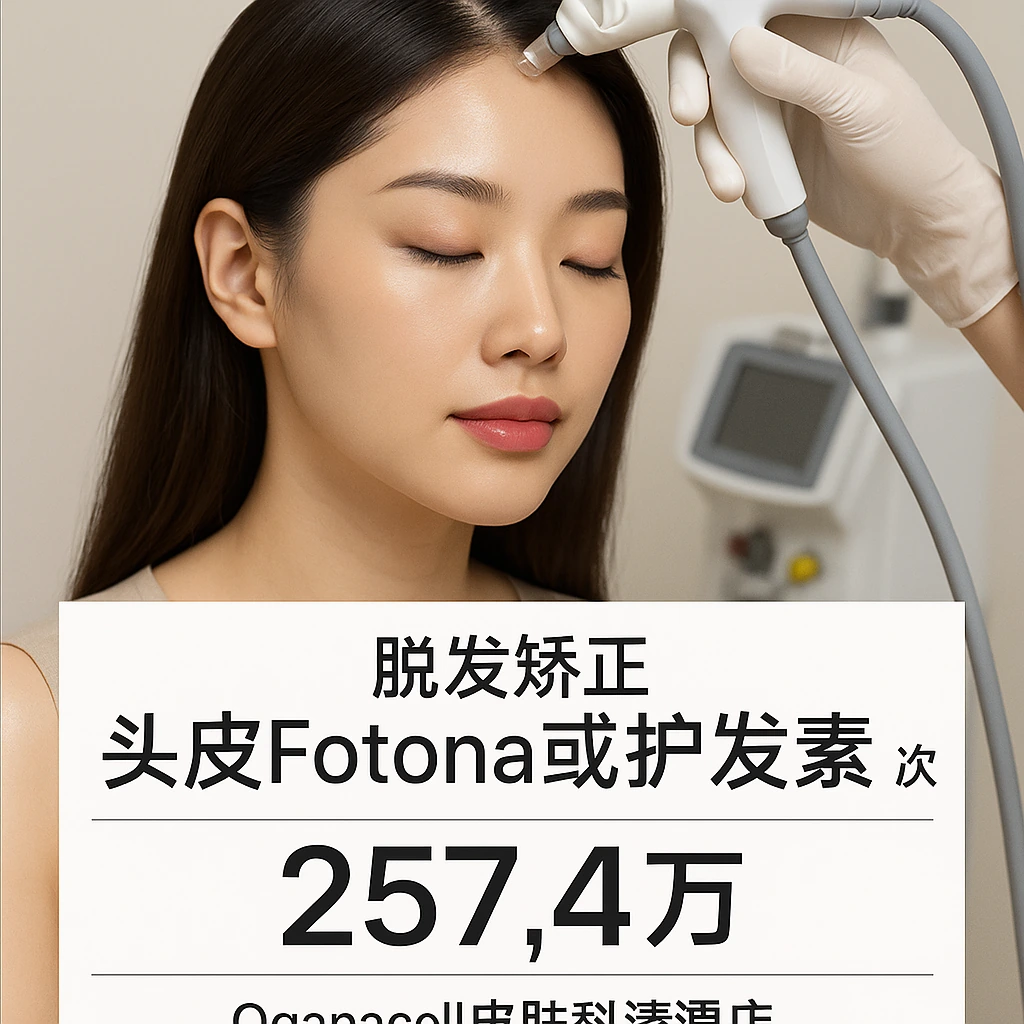 头皮Fotona或护发素