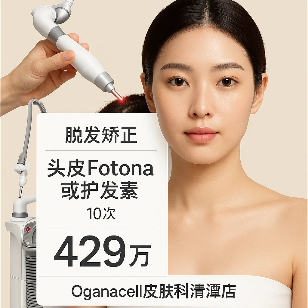 头皮Fotona或护发素