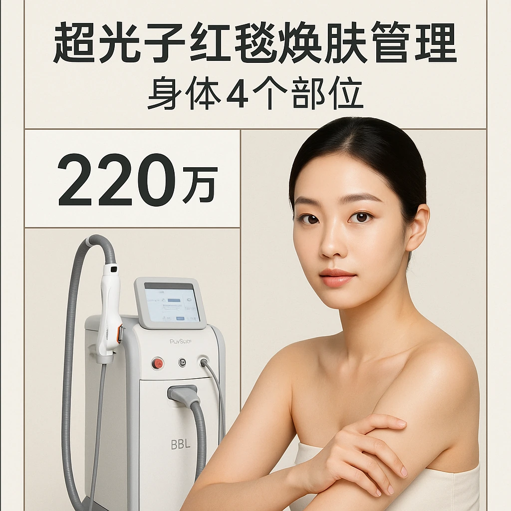 超光子红毯焕肤管理 身体4个部位