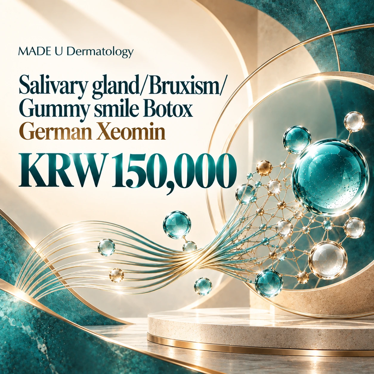Salivary gland/Bruxism/Gummy smile Botox German Xeomin