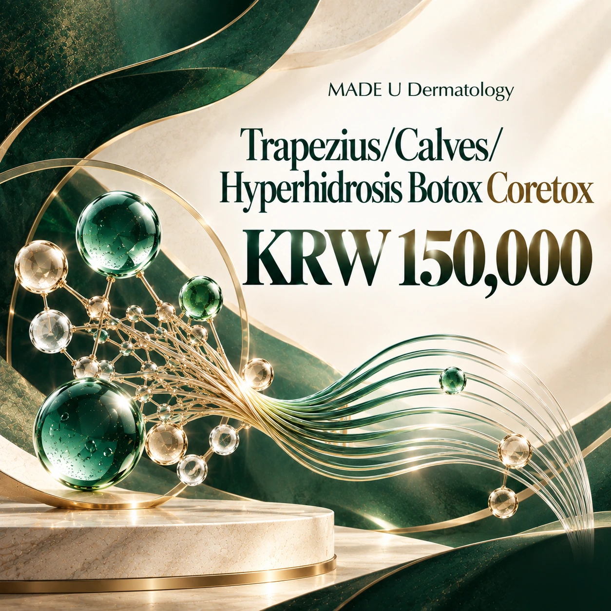 Trapezius/Calves/Hyperhidrosis Botox Coretox
