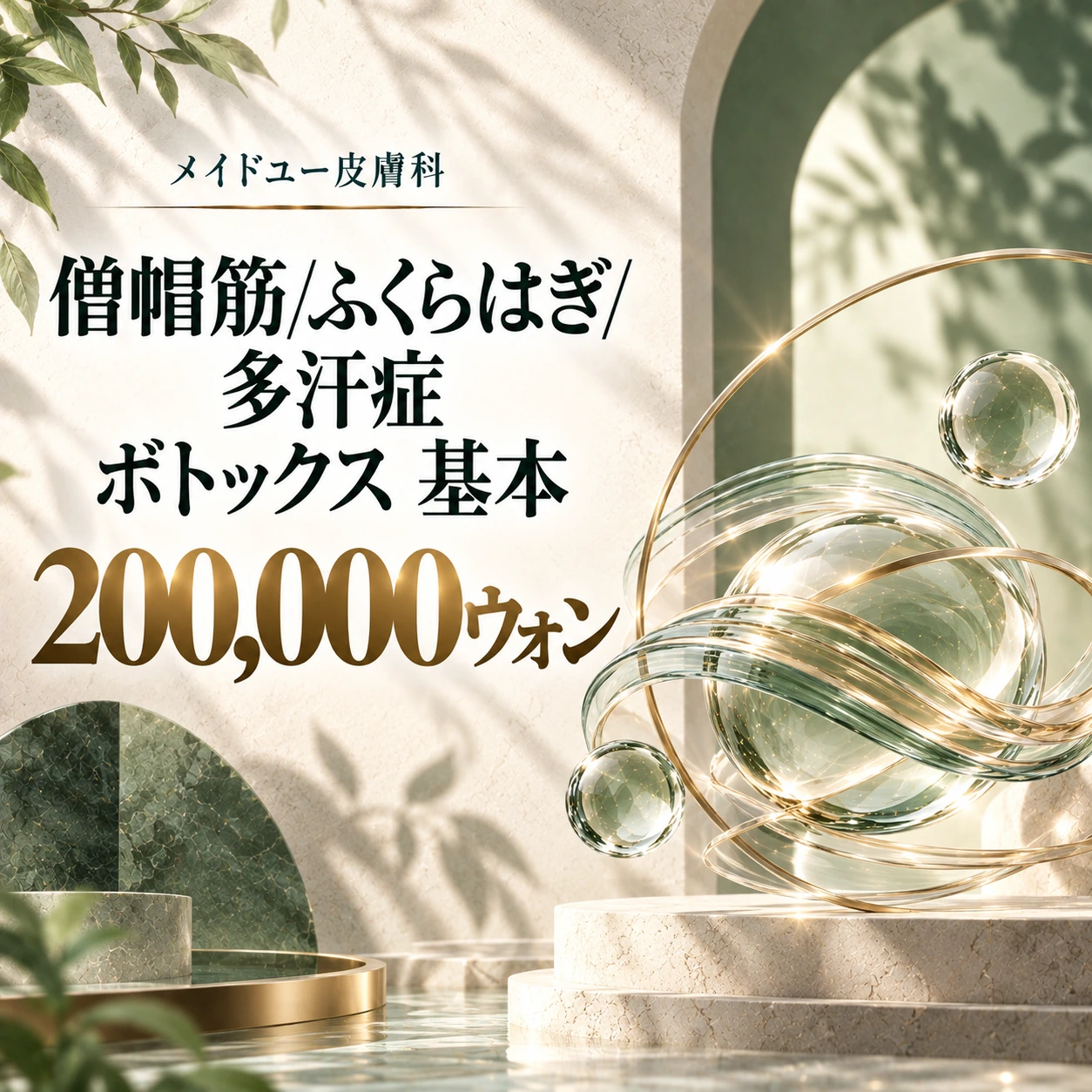僧帽筋/ふくらはぎ/多汗症 ボトックス 基本