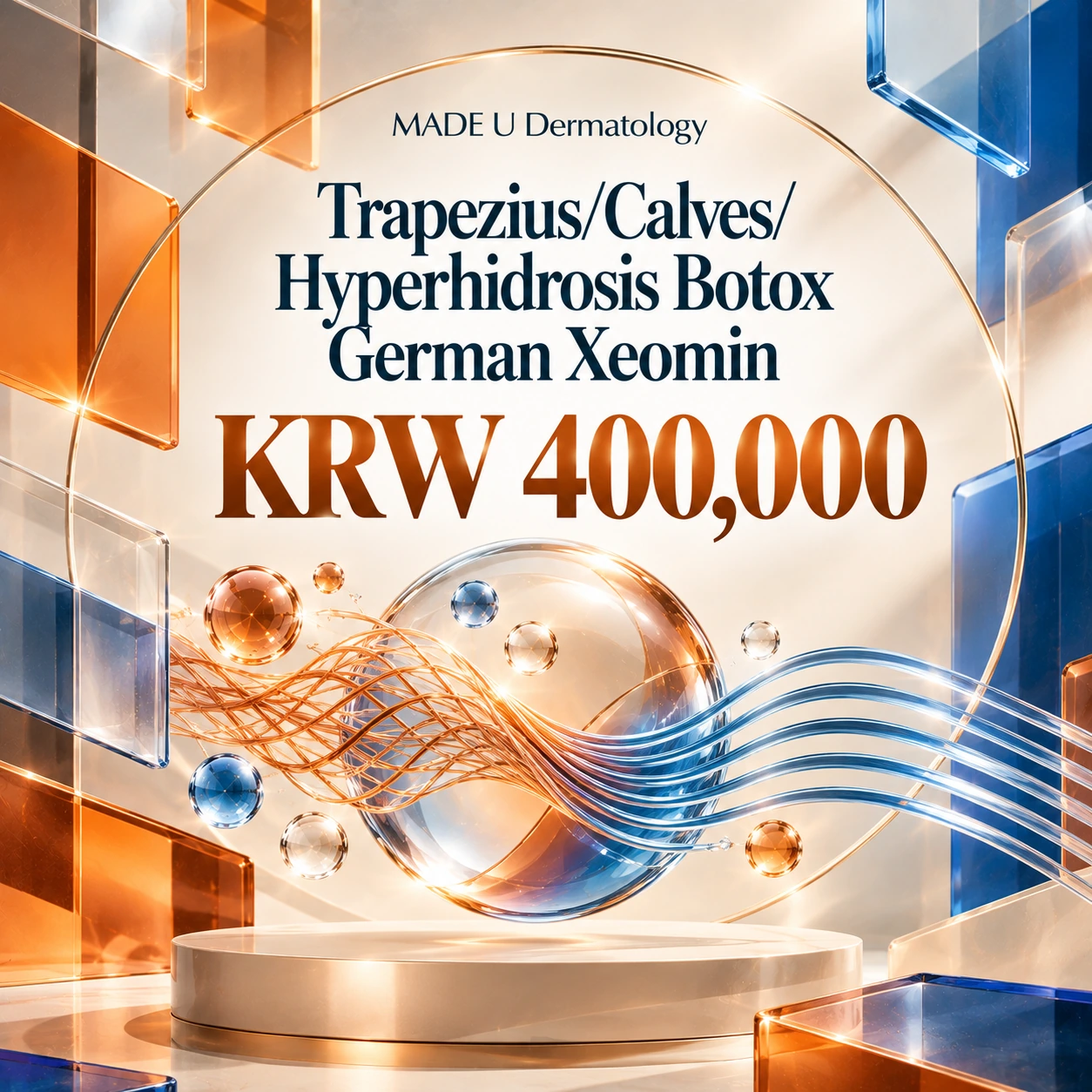 Trapezius/Calves/Hyperhidrosis Botox German Xeomin