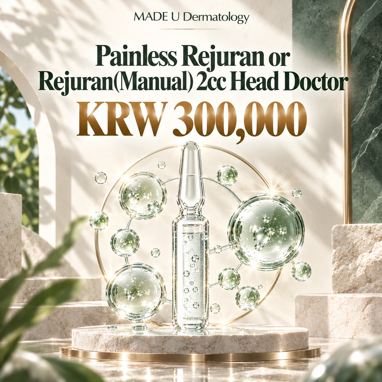 Painless Rejuran or Rejuran(Manual) 2cc Head Doctor