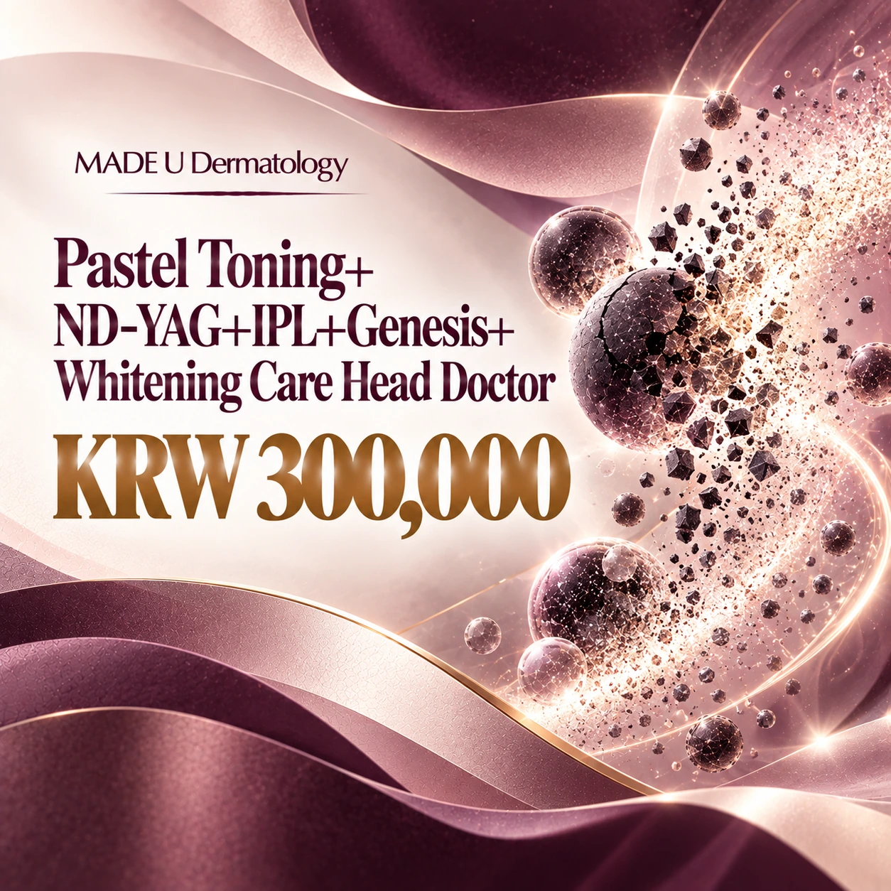 Pastel Toning+ND-YAG+IPL+Genesis+Whitening Care Head Doctor
