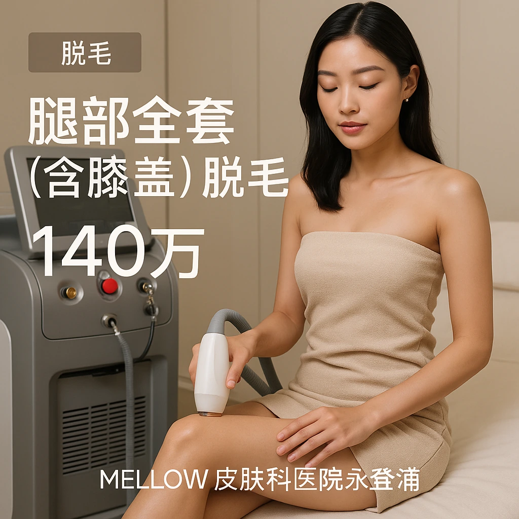 腿部全套 (含膝盖) 脱毛