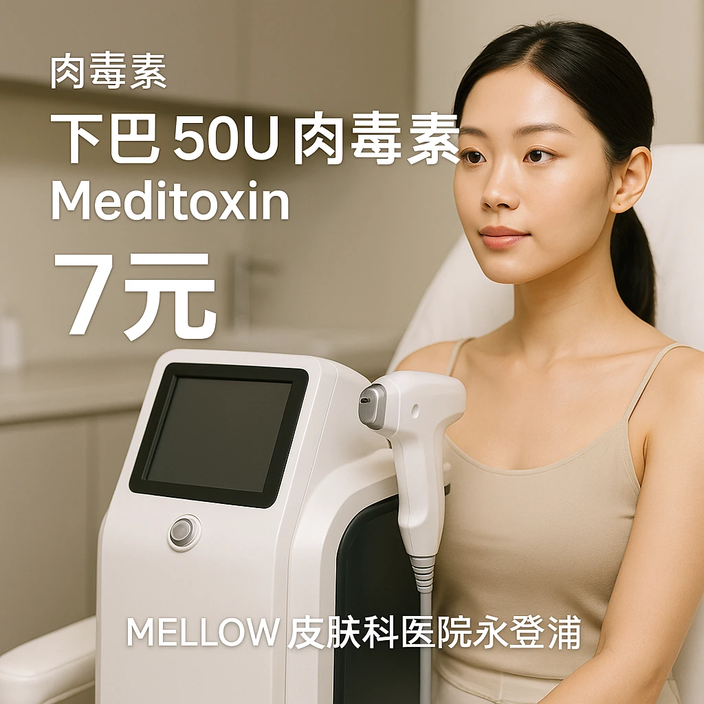 下巴 50U 肉毒素 - Meditoxin