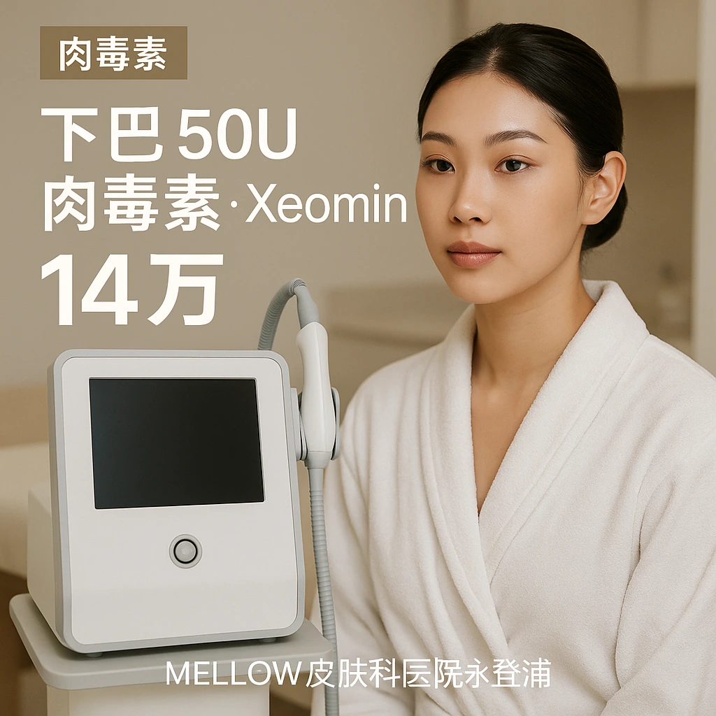 下巴 50U 肉毒素 - Xeomin