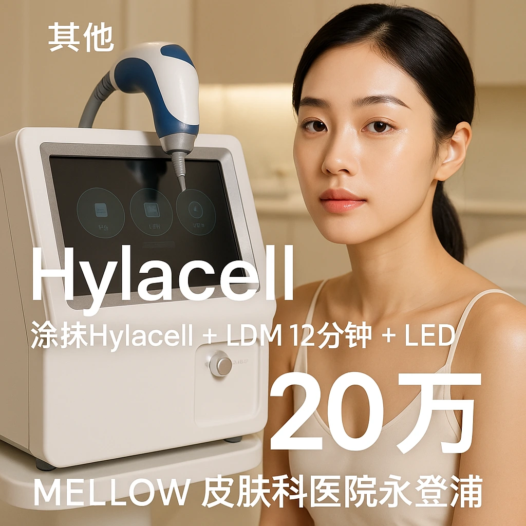 Hylacell (涂抹Hylacell + LDM 12分钟 + LED)