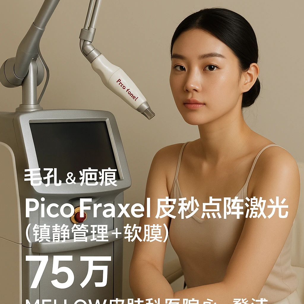 Pico Fraxel皮秒点阵激光 (Pico Fraxel + 镇静管理 + 软膜)